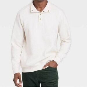 Goodfellow & Co Ivory Pullover with snap button